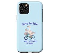 Sorry I’m Late I was Retrieving My Eggs Funny Goose IVF Case for iPhone 11 Pro