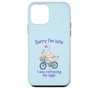Sorry I’m Late I was Retrieving My Eggs Funny Goose IVF Case for iPhone 12 mini