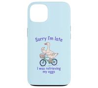 Sorry I’m Late I was Retrieving My Eggs Funny Goose IVF Case for iPhone 13