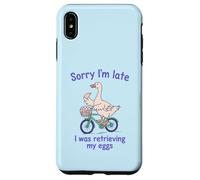 Sorry I’m Late I was Retrieving My Eggs Funny Goose IVF Case for iPhone XS Max