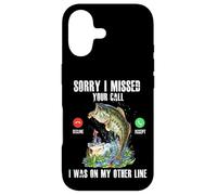 Sorry I Missed Your Call Was On Other Line Bass Fish Fishing Case for iPhone 17