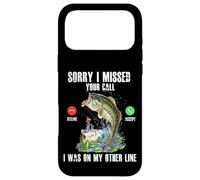 Sorry I Missed Your Call Was On Other Line Bass Fish Fishing Case for iPhone 17 Pro Max