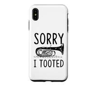 Sorry I Tooted Tuba Player Pun Case for iPhone XS Max