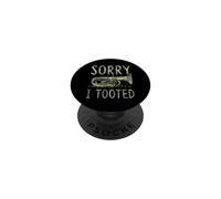 Sorry I Tooted Tuba Player Pun PopSockets Adhesive PopGrip