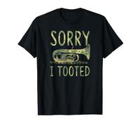 Sorry I Tooted Tuba Player Pun T-Shirt