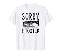 Sorry I Tooted Tuba Player Pun T-Shirt