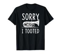 Sorry I Tooted Tuba Player Pun T-Shirt