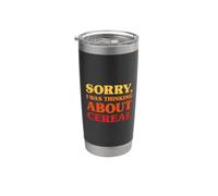 Sorry I was Thinking About Cereal Funny Cereal Stainless Steel Insulated Tumbler