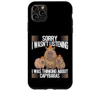 Sorry I Wasn’t Listening - Funny Capybara Daydream Tee Case for iPhone 11 Pro Max