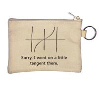 Sorry I Went On A Little Tangent There Key Chain Coin Purse Beige