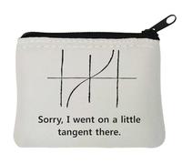 Sorry I Went On A Little Tangent There Neoprene Coin Purse Pouch 10x11cm White