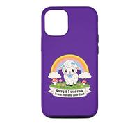 Sorry If I Was Rude It Was Probably Your Fault Cute Lamb Pun Case for iPhone 12/12 Pro