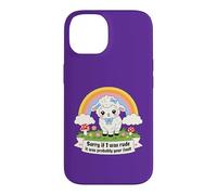 Sorry If I Was Rude It Was Probably Your Fault Cute Lamb Pun Case for iPhone 14