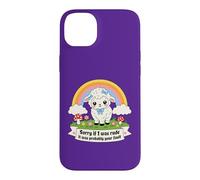 Sorry If I Was Rude It Was Probably Your Fault Cute Lamb Pun Case for iPhone 14 Plus