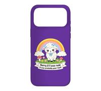Sorry If I Was Rude It Was Probably Your Fault Cute Lamb Pun Case for iPhone 17 Pro Max