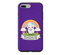 Sorry If I Was Rude It Was Probably Your Fault Cute Lamb Pun Case for iPhone 7 Plus/8 Plus