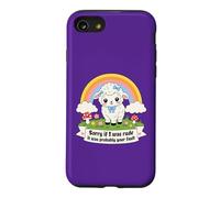 Sorry If I Was Rude It Was Probably Your Fault Cute Lamb Pun Case for iPhone SE (2020) / 7/8