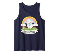 Sorry If I was Rude It was Probably Your Fault Cute Lamb Pun Tank Top