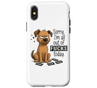 Sorry I'm All Out Of Fucks Today Graphic Case for iPhone X/XS