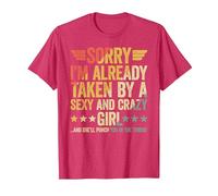 Sorry I'm Already Taken T-Shirt, Men, Red Heather, 3X-Large