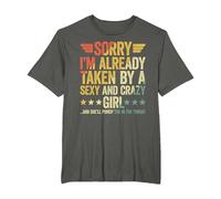 Sorry I'm Already Taken T-Shirt, Men's Big and Tall, Asphalt Grey, 2X Tall