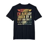 Sorry I'm Already Taken T-Shirt, Men's Big and Tall, Black, 3X Tall