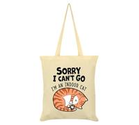 Sorry I'm An Indoor Cat Cream Tote Bag