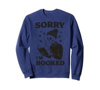 Sorry I'm Booked Skeleton Reading Sweatshirt