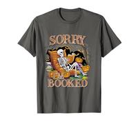 Sorry I'm Booked Skeleton Shirt Pumpkin Patch Ghost Fall T-Shirt