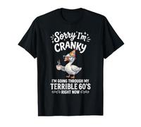 Sorry I'm Cranky Going Through My Terrible 60s Funny Goose Value Graphic T-Shirt