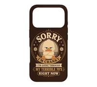 Sorry Im Cranky Terrible Seventies cranky Duck Retro Case for iPhone 17 Pro