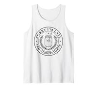 Sorry I'm Late Feeding My Sourdough Starter Funny Baker Tank Top
