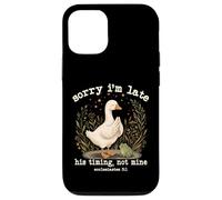 Sorry I'm Late His Timing Not Mine Funny Ecclesiastes 3 1 Case for iPhone 12/12 Pro