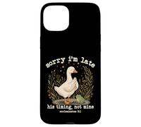Sorry I'm Late His Timing Not Mine Funny Ecclesiastes 3 1 Case for iPhone 15 Plus
