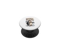 Sorry I'm Late I Didn't Want To Come Quote Penguin PopSockets Adhesive PopGrip