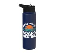 Sorry I'm Late I Had A Board Meeting Paddle Paddleboarding Stainless Steel Insulated Water Bottle