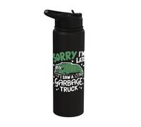 Sorry Im Late I Saw A Garbage Truck Stainless Steel Insulated Water Bottle