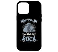 Sorry I'm Late I Saw A Rock Sarcastic Introvert Joke Case for iPhone 12 Pro Max