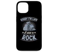 Sorry I'm Late I Saw A Rock Sarcastic Introvert Joke Case for iPhone 13