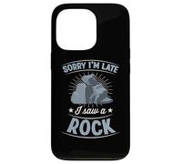 Sorry I'm Late I Saw A Rock Sarcastic Introvert Joke Case for iPhone 13 Pro