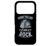 Sorry I'm Late I Saw A Rock Sarcastic Introvert Joke Case for iPhone 17 Pro