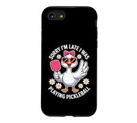 Sorry Im Late I Was Playing Pickleball Funny Goose Case for iPhone SE (2020) / 7/8