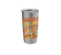 Sorry I'm Late I was Reading A Book Groovy Bookworm Reader Stainless Steel Insulated Tumbler