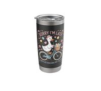 Sorry Im Late I was Retrieving My Eggs Funny Duck Easter Day Stainless Steel Insulated Tumbler
