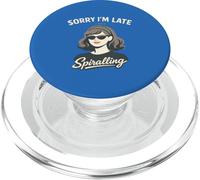 Sorry I'm Late I Was Spiralling Retro Woman Humor Funny Mom PopSockets PopGrip for MagSafe