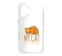 Sorry, I'm late, my cat sits on me Case for iPhone 17