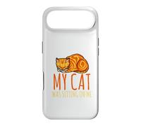 Sorry, I'm late, my cat sits on me Case for iPhone Air