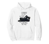 Sorry I'm Late My Cat Was Laying On Me Funny Cat Lover Pullover Hoodie