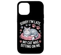 Sorry I'm Late My Cat Was Sitting On Me Animal Rescue Case for iPhone 12/12 Pro