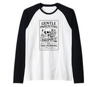 Sorry I'm Late My Cat was Sitting On Me Raglan Baseball Tee